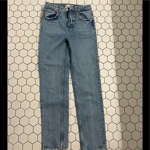 zara blue jeans 0